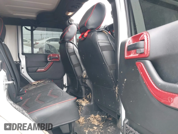 2017 Jeep Wrangler Unlimited Rubicon Recon with VIN 1C4BJWFG1HL577949, listed as a IAAI auction lot 41364066 with 83,246 mi miles and . Bid and sale history available at DreamBid. Image 8.