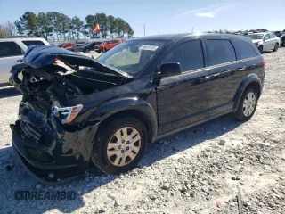 2015 Dodge Journey American Value Pkg with VIN 3C4PDCAB0FT736758, listed as a Copart auction lot 49610105 with 279,549 mi miles and Salvage Title. Bid and sale history available at carsss.com. Image 1.