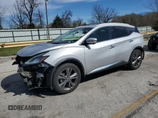 2019 Nissan Murano SL with VIN 5N1AZ2MJ6KN158272, listed as a Copart auction lot 50184665 with 104,975 mi miles and Salvage Title. Bid and sale history available at DreamBid. Image 1.