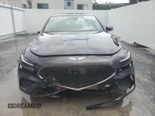 2023 Genesis G70 2.0T with VIN KMTG34TA0PU120533, listed as a Copart auction lot 73781104 with 26,932 mi miles and Clean Title. Bid and sale history available at carsss.com. Image 5.