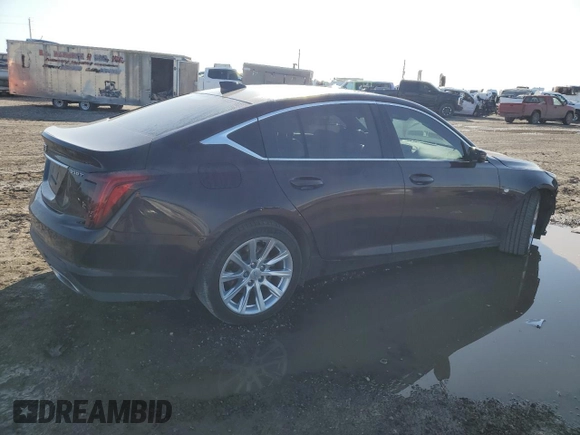2021 Cadillac CT5 Luxury with VIN 1G6DW5RK7M0115110, listed as a Copart auction lot 51435825 with 63,024 mi miles and Salvage title. Bid and sale history available at DreamBid. Image 3.