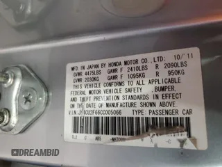 2012 Acura TSX Technology z VIN JH4CU2F66CC005066, wystawiony jako Copart lot #60061655 z przebiegiem 93 311 mil mil oraz Szkoda całkowita • Salvage title. Historia ofert i sprzedaży dostępna na DreamBid. Obrazek 12.