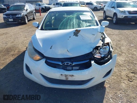 2011 Hyundai Elantra GLS with VIN 5NPDH4AE2BH002849, listed as a IAAI auction lot 41641610 with 186,923 mi miles. Bid and sale history available at carsss.com. Image 12.