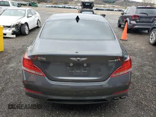 2021 Genesis G70 2.0T with VIN KMTG44LA2MU066693, listed as a Copart auction lot 78776714 with 58,081 mi miles and Salvage Title. Bid and sale history available at carsss.com. Image 6.
