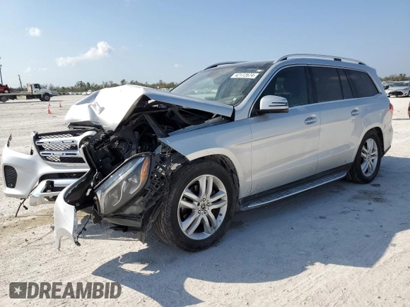 2019 Mercedes-Benz GLS 450 with VIN 4JGDF6EE3KB219643, listed as a Copart auction lot 42172674 with 83,432 mi miles and . Bid and sale history available at DreamBid. Image 1.