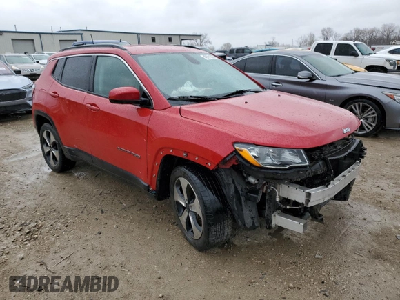 2018 Jeep Compass Latitude with VIN 3C4NJCBB8JT240940, listed as a Copart auction lot 49711225 with 133,449 mi miles and Salvage Title. Bid and sale history available at carsss.com. Image 4.