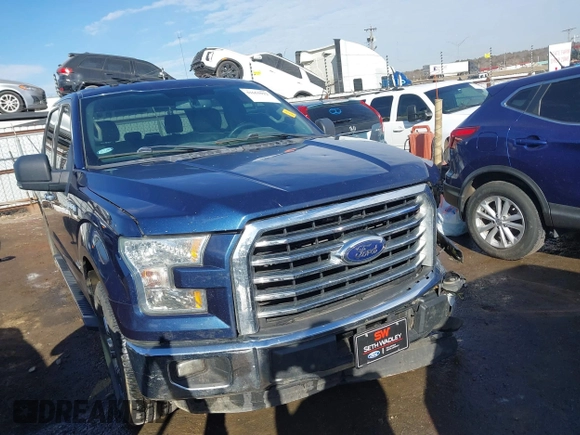 2016 Ford F-150 XL with VIN 1FTEW1CP1GKD15777, listed as a IAAI auction lot 41655022 with 140,534 mi miles and . Bid and sale history available at carsss.com. Image 1.