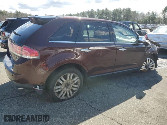 2010 Lincoln MKX with VIN 2LMDJ8JC8ABJ33529, listed as a Copart auction lot 49412705 with 163,677 mi miles and Clean Title. Bid and sale history available at DreamBid. Image 3.