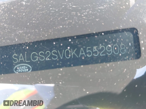 2019 Land Rover Range Rover HSE z VIN SALGS2SV0KA552908, wystawiony jako IAAI lot #42274154 z przebiegiem 95 041 mil mil oraz . Historia ofert i sprzedaży dostępna na DreamBid. Obrazek 9.