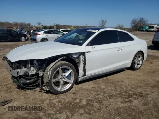 2018 Audi A5 Premium Plus with VIN WAUTNAF59JA047348, listed as a Copart auction lot 51095795 with 93,604 mi miles and Salvage Title. Bid and sale history available at DreamBid. Image 1.