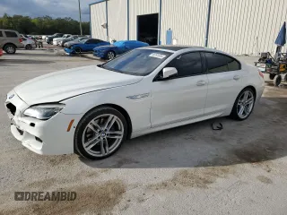2016 BMW 6 Series 640i with VIN WBA6D0C57GG432671, listed as a Copart auction lot 86781034 with 118,161 mi miles and Salvage Title. Bid and sale history available at carsss.com. Image 1.