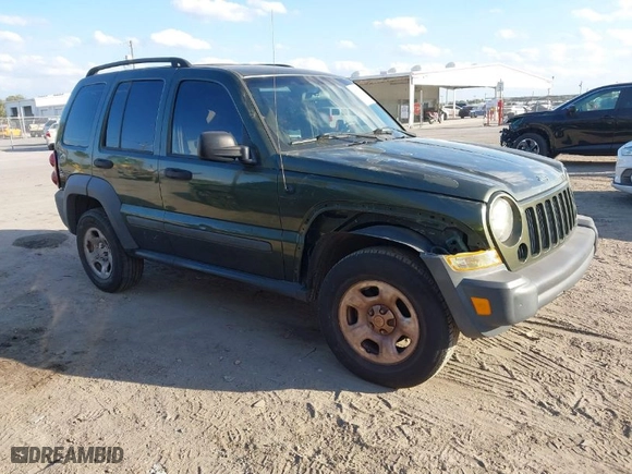2007 Jeep Liberty Sport with VIN 1J4GK48K77W505413, listed as a IAAI auction lot 41560093 with 196,754 mi miles. Bid and sale history available at carsss.com. Image 1.