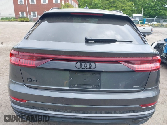 2021 Audi Q8 Premium Plus with VIN WA1EVAF14MD036327, listed as a IAAI auction lot 42237144 with 59,157 mi miles and . Bid and sale history available at DreamBid. Image 16.