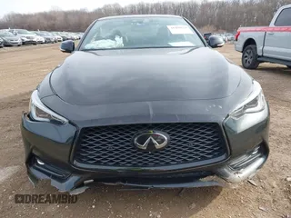 2021 Infiniti Q60 Red Sport 400 with VIN JN1FV7LL4MM560101, listed as a IAAI auction lot 41459579 with 29,340 mi miles and . Bid and sale history available at DreamBid. Image 12.