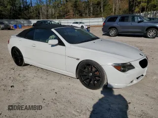 2007 BMW 6 Series 650i with VIN WBAEK13517CN80698, listed as a Copart auction lot 83331764 with 122,563 mi miles and Clean Title. Bid and sale history available at carsss.com. Image 4.