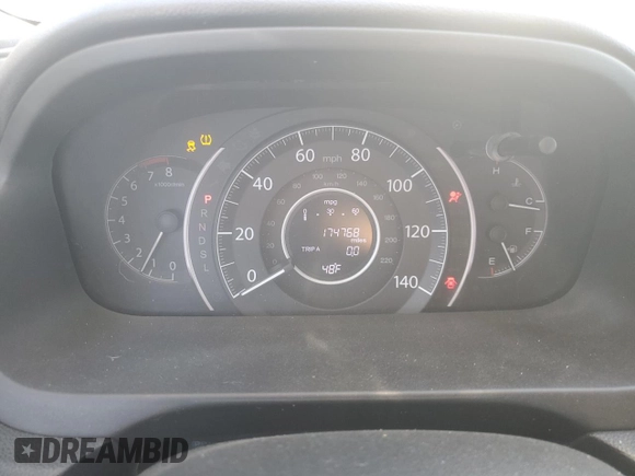 2015 Honda CR-V EX-L with VIN 5J6RM4H7XFL117414, listed as a Copart auction lot 47317535 with 174,768 mi miles and Salvage Title. Bid and sale history available at DreamBid. Image 9.