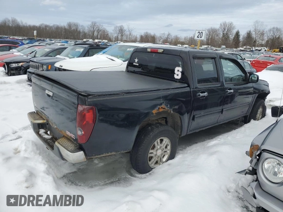2011 GMC Canyon SLE1 with VIN 1GTH6MFE1B8124553, listed as a Copart auction lot 46122415 with 176,763 mi miles and Salvage title. Bid and sale history available at DreamBid. Image 3.