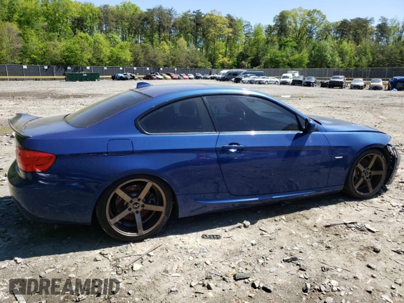 2012 BMW 3 Series 335i with VIN WBAKG7C5XCE803004, listed as a Copart auction lot 50316765 with 97,413 mi miles and Salvage title. Bid and sale history available at DreamBid. Image 3.