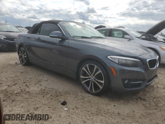 2017 BMW 2 Series 230i with VIN WBA2K9C34HV647350, listed as a Copart auction lot 74210834 with 24,412 mi miles and Non repairable. Bid and sale history available at DreamBid. Image 4.