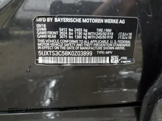 2019 BMW X3 M40i with VIN 5UXTS3C58K0Z03899, listed as a Copart auction lot 44849955 with Not Provided miles and Salvage Title. Bid and sale history available at DreamBid. Image 14.
