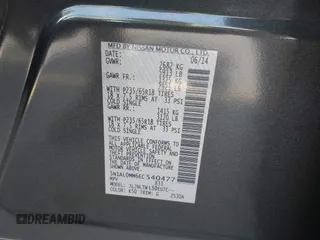 2014 Infiniti QX60 with VIN 5N1AL0MM6EC540477, listed as a IAAI auction lot 42791362 with 143,181 mi miles and . Bid and sale history available at DreamBid. Image 9.