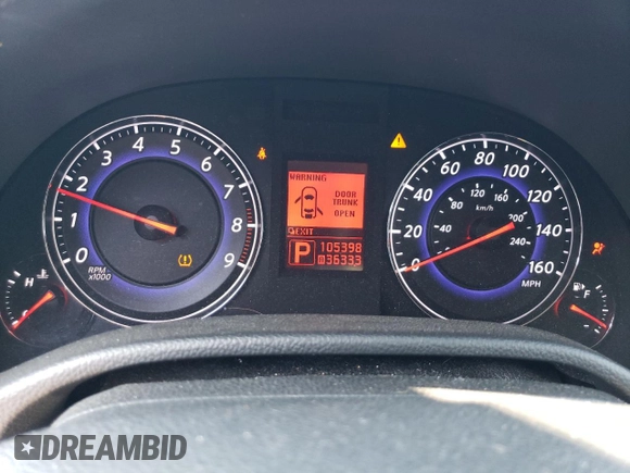 2007 Infiniti G35 G35x with VIN JNKBV61F57M819393, listed as a Copart auction lot 61882334 with 105,398 mi miles and Non Repairable. Bid and sale history available at DreamBid. Image 9.
