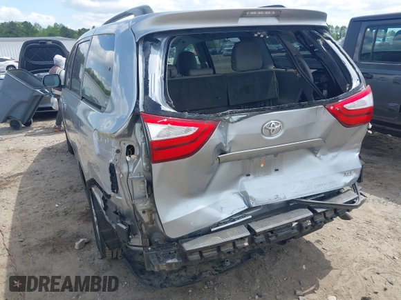 2015 Toyota Sienna XLE with VIN 5TDYK3DC9FS532310, listed as a IAAI auction lot 41990553 with 75,133 mi miles and . Bid and sale history available at DreamBid. Image 6.