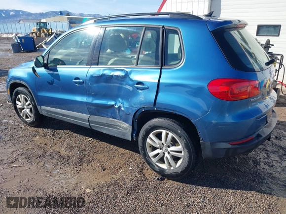 2017 Volkswagen Tiguan S with VIN WVGBV7AX4HK029852, listed as a IAAI auction lot 41654651 with 37,759 mi miles and . Bid and sale history available at DreamBid. Image 3.