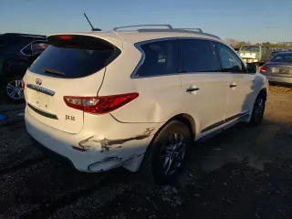 2013 Infiniti JX35 with VIN 5N1AL0MM7DC338486, listed as a Copart auction lot 72959864 with 118,815 mi miles and Salvage Title. Bid and sale history available at carsss.com. Image 3.