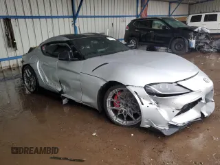2020 Toyota Supra 3.0 with VIN WZ1DB4C06LW031027, listed as a Copart auction lot 55743535 with Not provided miles and Salvage title. Bid and sale history available at DreamBid. Image 4.