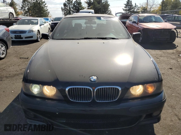 2003 BMW 5 Series 540i with VIN WBADN53473GF71950, listed as a Copart auction lot 74998994 with 116,034 mi miles and Clean Title. Bid and sale history available at carsss.com. Image 5.