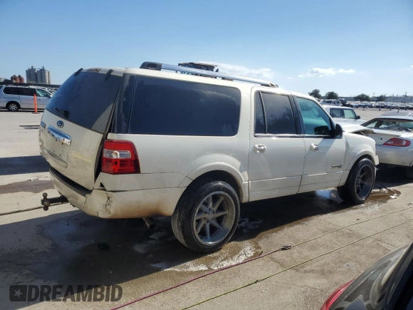 2007 Ford Expedition EL Limited with VIN 1FMFK19537LA31238, listed as a Copart auction lot 77888544 with 0 mi miles and Salvage Title. Bid and sale history available at carsss.com. Image 3.