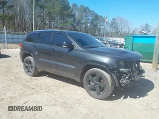 2014 Jeep Grand Cherokee Overland with VIN 1C4RJFCT5EC105880, listed as a IAAI auction lot 41701105 with 169,930 mi miles. Bid and sale history available at carsss.com. Image 1.