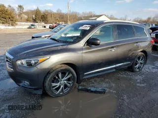 2013 Infiniti JX35 with VIN 5N1AL0MM1DC353646, listed as a Copart auction lot 42265835 with 153,412 mi miles and Clean Title. Bid and sale history available at carsss.com. Image 1.