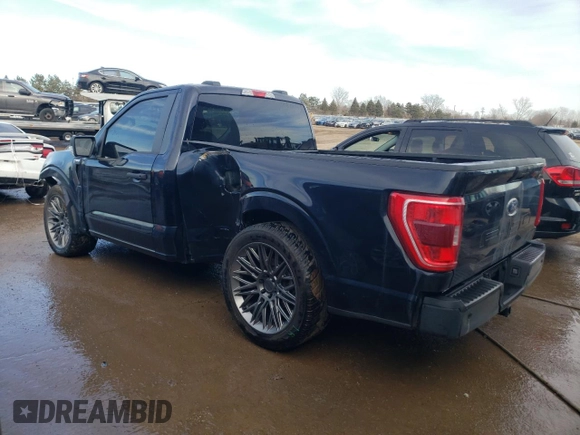 2022 Ford F-150 XL with VIN 1FTMF1E58NKE24645, listed as a Copart auction lot 42051515 with 43,429 mi miles and Salvage Title. Bid and sale history available at DreamBid. Image 2.