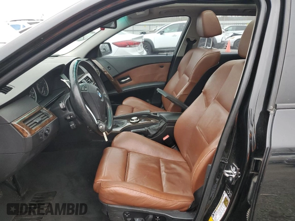 2006 BMW 5 Series 530xi with VIN WBANN73556B799078, listed as a Copart auction lot 42966615 with 252,589 mi miles and Salvage Title. Bid and sale history available at carsss.com. Image 7.