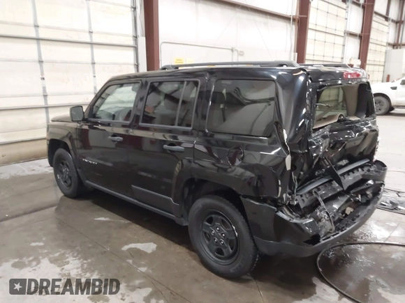 2017 Jeep Patriot Sport SE with VIN 1C4NJPBA1HD162077, listed as a IAAI auction lot 40855450 with 80,334 mi miles and . Bid and sale history available at DreamBid. Image 3.
