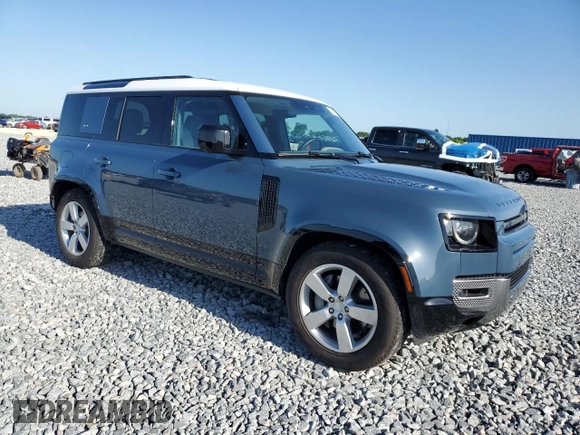 2022 Land Rover Defender SE with VIN SALEPERU8N2067390, listed as a Copart auction lot 52444155 with 35,165 mi miles and Salvage title. Bid and sale history available at DreamBid. Image 4.