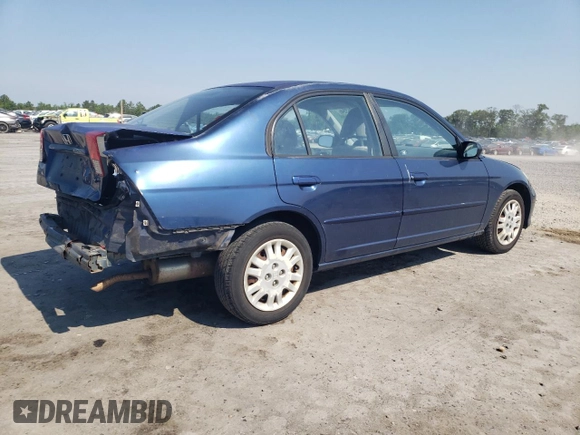 2004 Honda Civic LX with VIN 2HGES16694H612086, listed as a Copart auction lot 59520554 with 112,970 mi miles and Salvage Title. Bid and sale history available at DreamBid. Image 3.