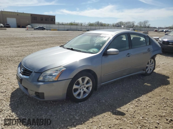 2007 Nissan Maxima 3.5 SE with VIN 1N4BA41E07C843749, listed as a Copart auction lot 49958744 with 0 mi miles and Salvage Title. Bid and sale history available at carsss.com. Image 1.