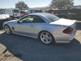 2005 Mercedes-Benz SL 55 AMG with VIN WDBSK74F15F089669, listed as a Copart auction lot 42180675 with Not provided miles and Salvage title. Bid and sale history available at DreamBid. Image 2.