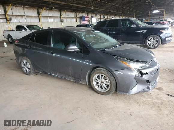2017 Toyota Prius Two with VIN JTDKARFU9H3049566, listed as a Copart auction lot 60554675 with 129,231 mi miles and Salvage title. Bid and sale history available at DreamBid. Image 4.