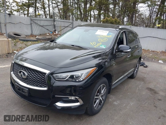 2017 Infiniti QX60 with VIN 5N1DL0MM6HC544028, listed as a IAAI auction lot 39298834 with 100,107 mi miles and . Bid and sale history available at DreamBid. Image 2.