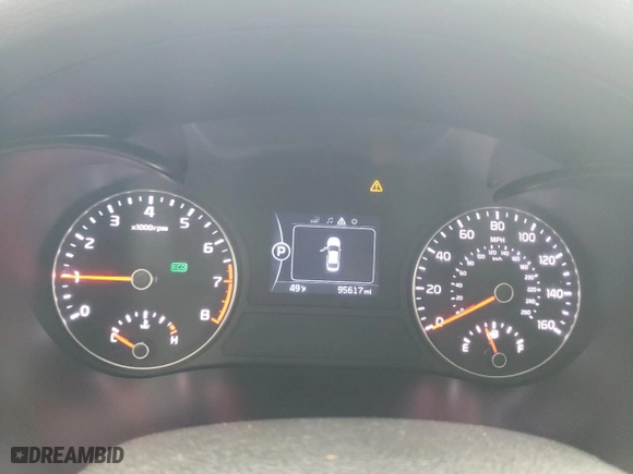 2018 Kia Optima EX with VIN 5XXGU4L3XJG201341, listed as a Copart auction lot 46627355 with 95,617 mi miles and Salvage Title. Bid and sale history available at carsss.com. Image 9.