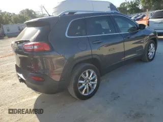 2014 Jeep Cherokee Limited with VIN 1C4PJLDS8EW318994, listed as a Copart auction lot 53450115 with 89,476 mi miles and Salvage Title. Bid and sale history available at carsss.com. Image 3.