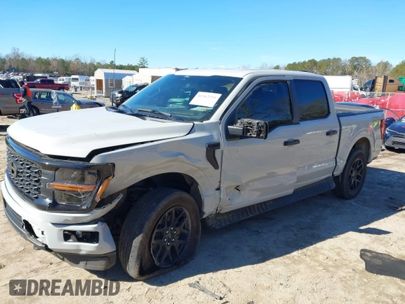 2024 Ford F-150 STX with VIN 1FTFW2L51RKD62920, listed as a IAAI auction lot 41362255 with 12,937 mi miles and . Bid and sale history available at carsss.com. Image 2.