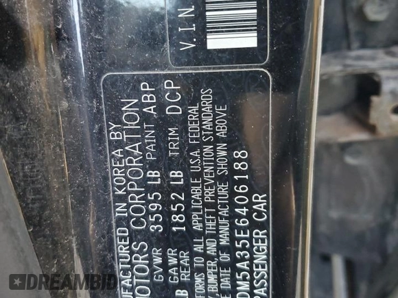 2014 Kia Rio LX with VIN KNADM5A35E6406188, listed as a Copart auction lot 60155034 with 119,789 mi miles and Salvage Title. Bid and sale history available at carsss.com. Image 14.