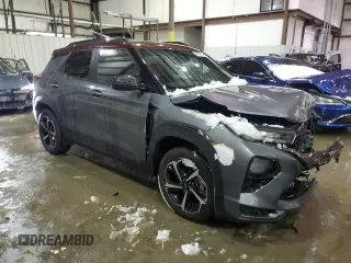 2022 Chevrolet TrailBlazer RS with VIN KL79MUSLXNB107673, listed as a Copart auction lot 46086525 with 10,357 mi miles and Salvage Title. Bid and sale history available at DreamBid. Image 4.