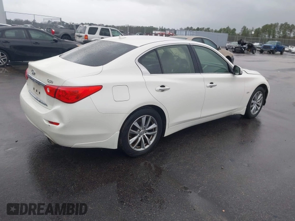 2017 Infiniti Q50 2.0t with VIN JN1CV7AR0HM681482, listed as a IAAI auction lot 41734242 with 228,838 mi miles. Bid and sale history available at carsss.com. Image 4.
