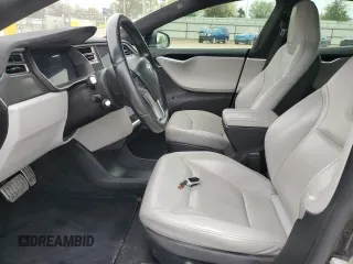 2015 Tesla Model S 85D with VIN 5YJSA1H42FF089907, listed as a Copart auction lot 53964335 with 70,386 mi miles and Salvage Title. Bid and sale history available at carsss.com. Image 7.